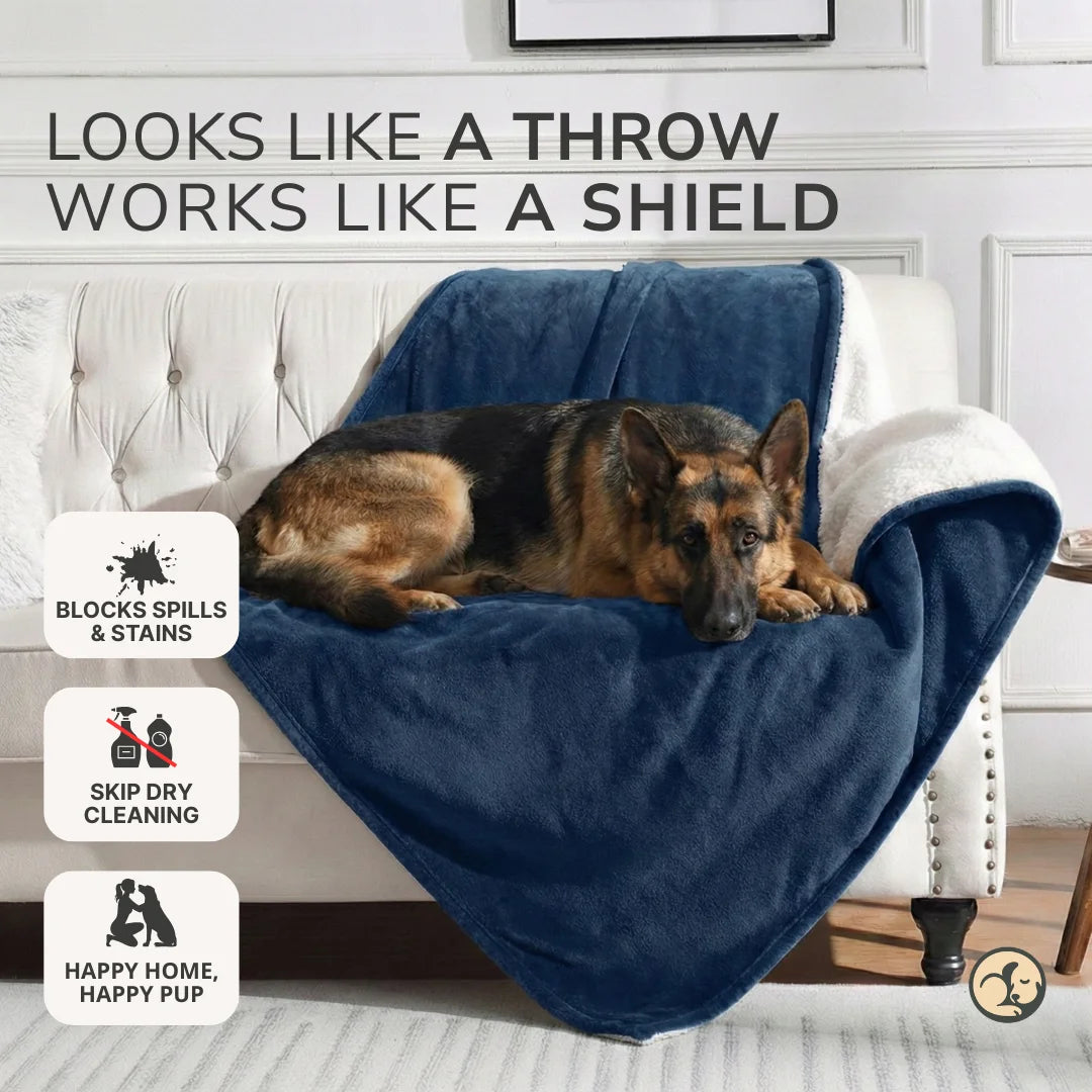 Waterproof Blanket by Plofty – Blue