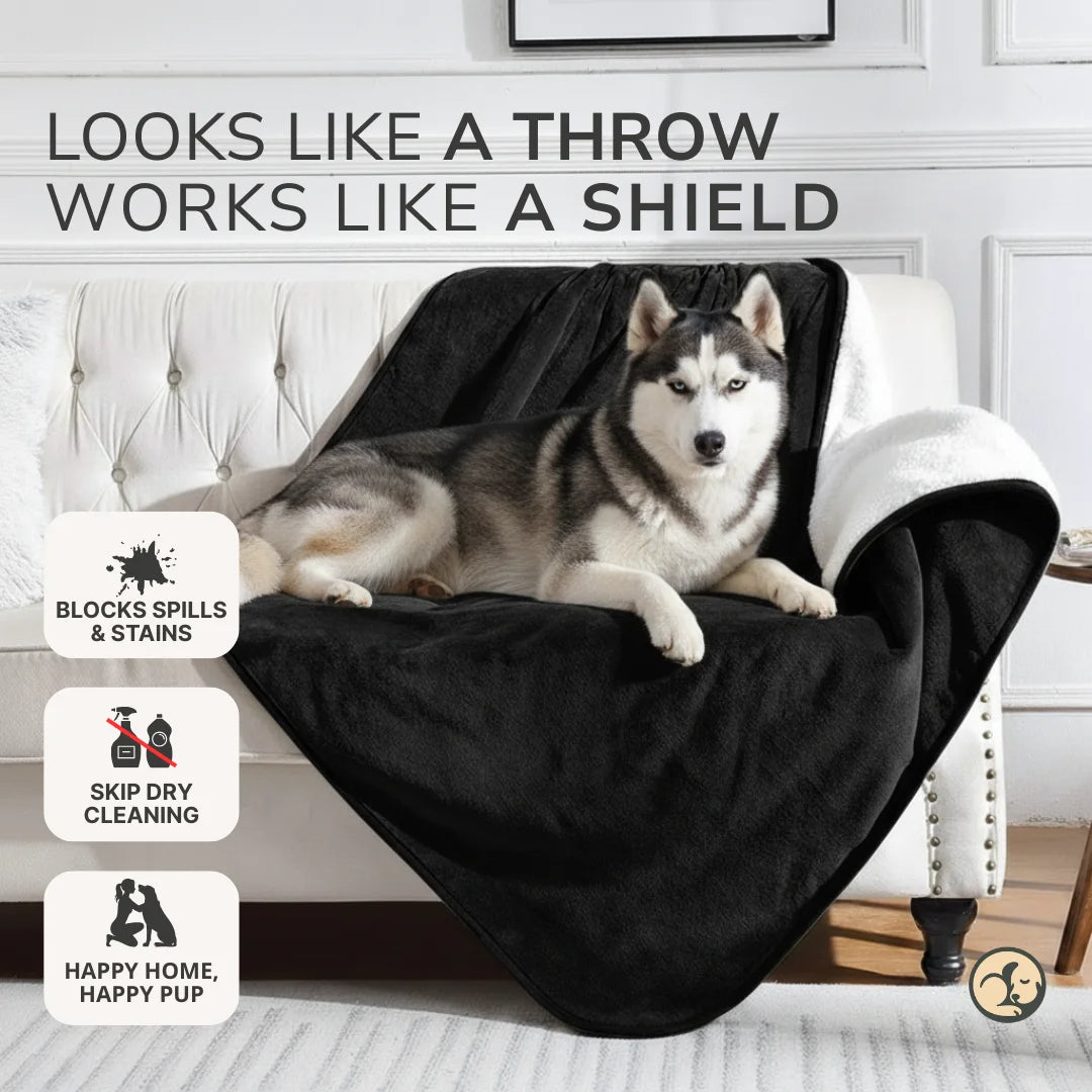 Waterproof Blanket by Plofty – Black