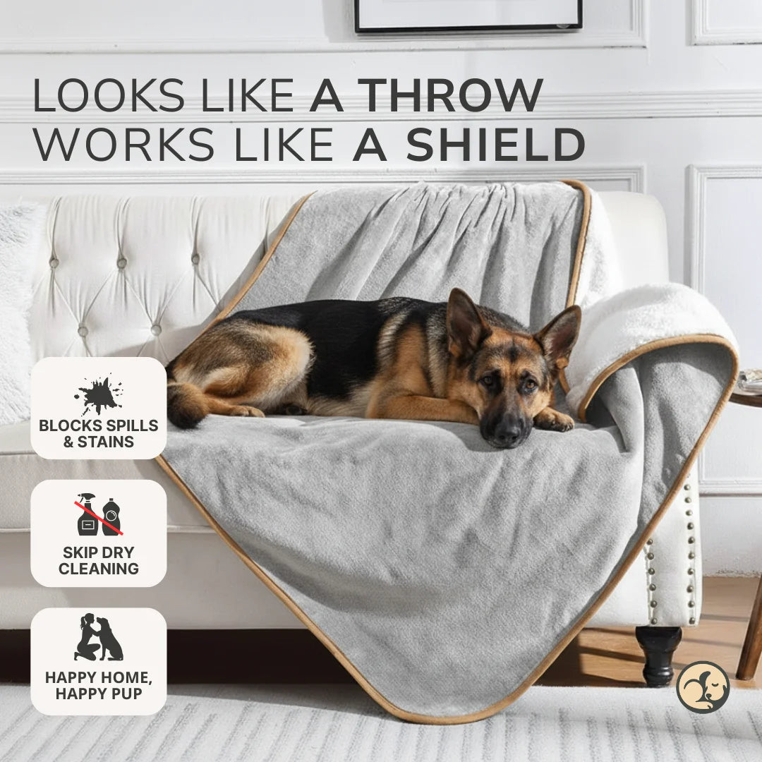 Waterproof Blanket by Plofty – Light Gray