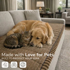 Plofty™ Plush Pet Sofa Cover