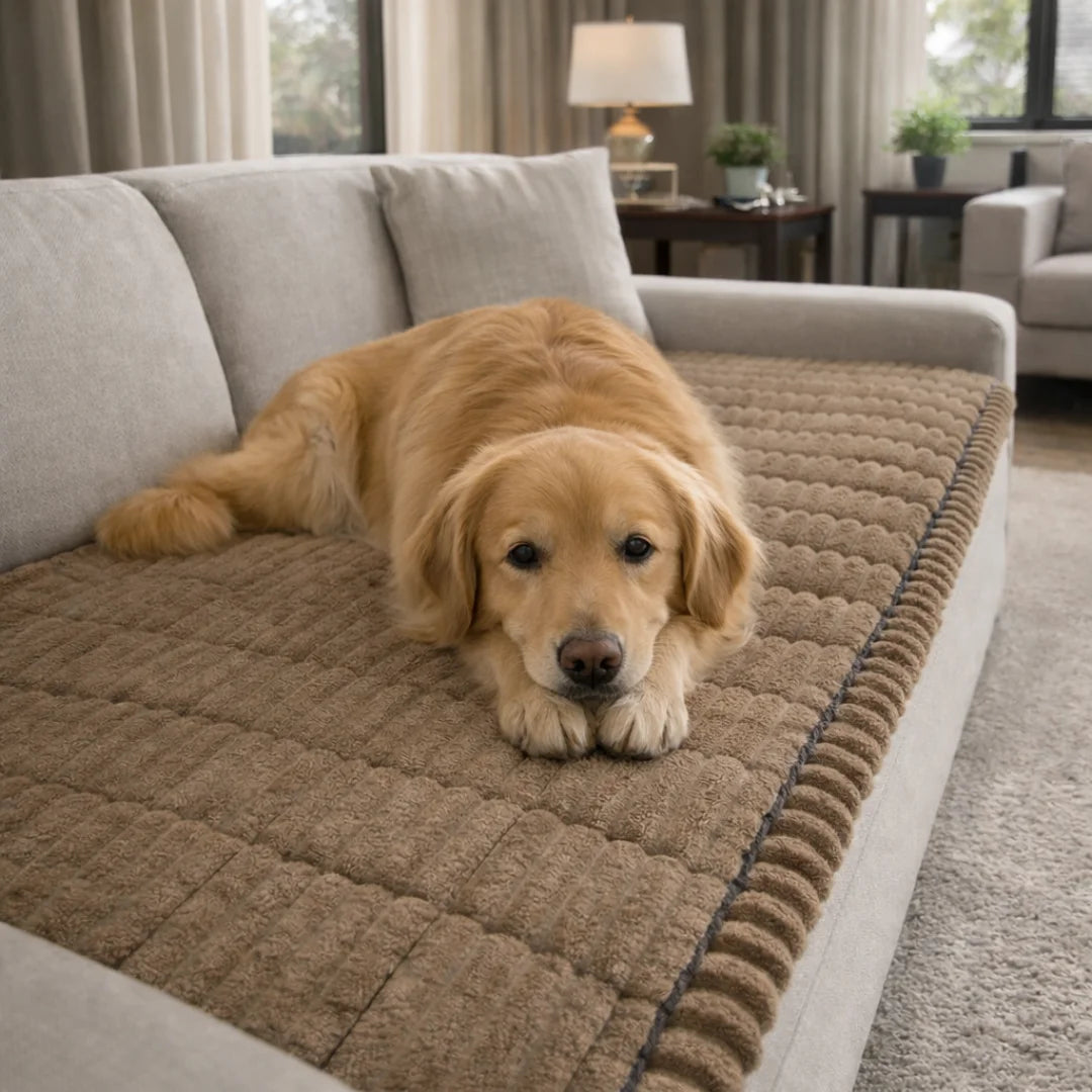 Plofty™ Plush Pet Sofa Cover