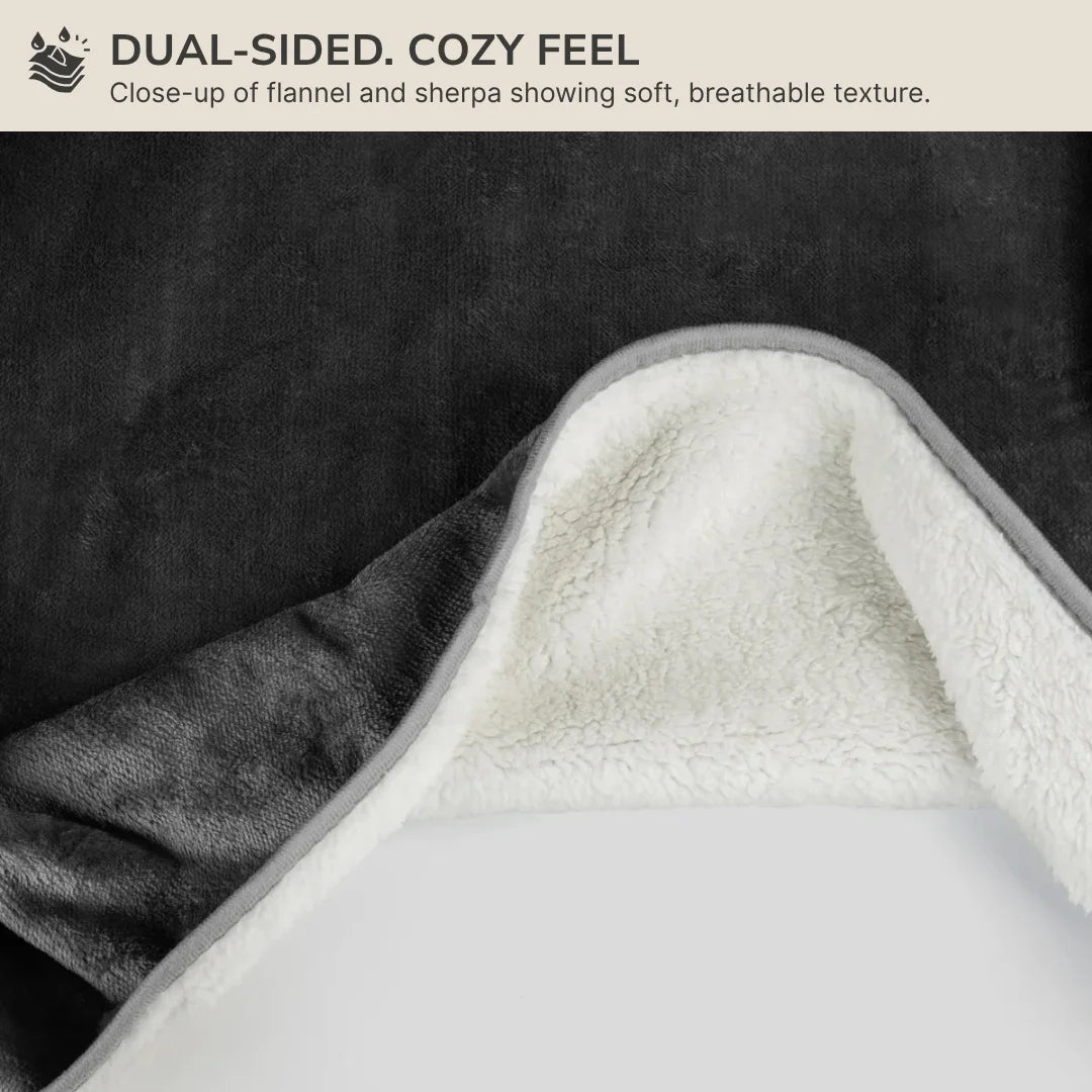 Waterproof Blanket by Plofty – Dark Gray
