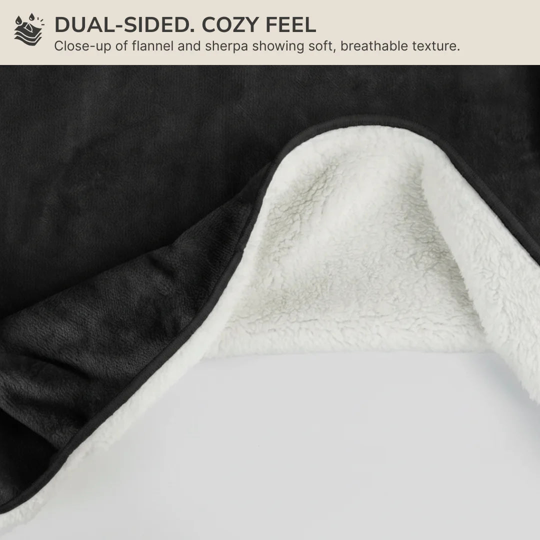 Waterproof Blanket by Plofty – Black