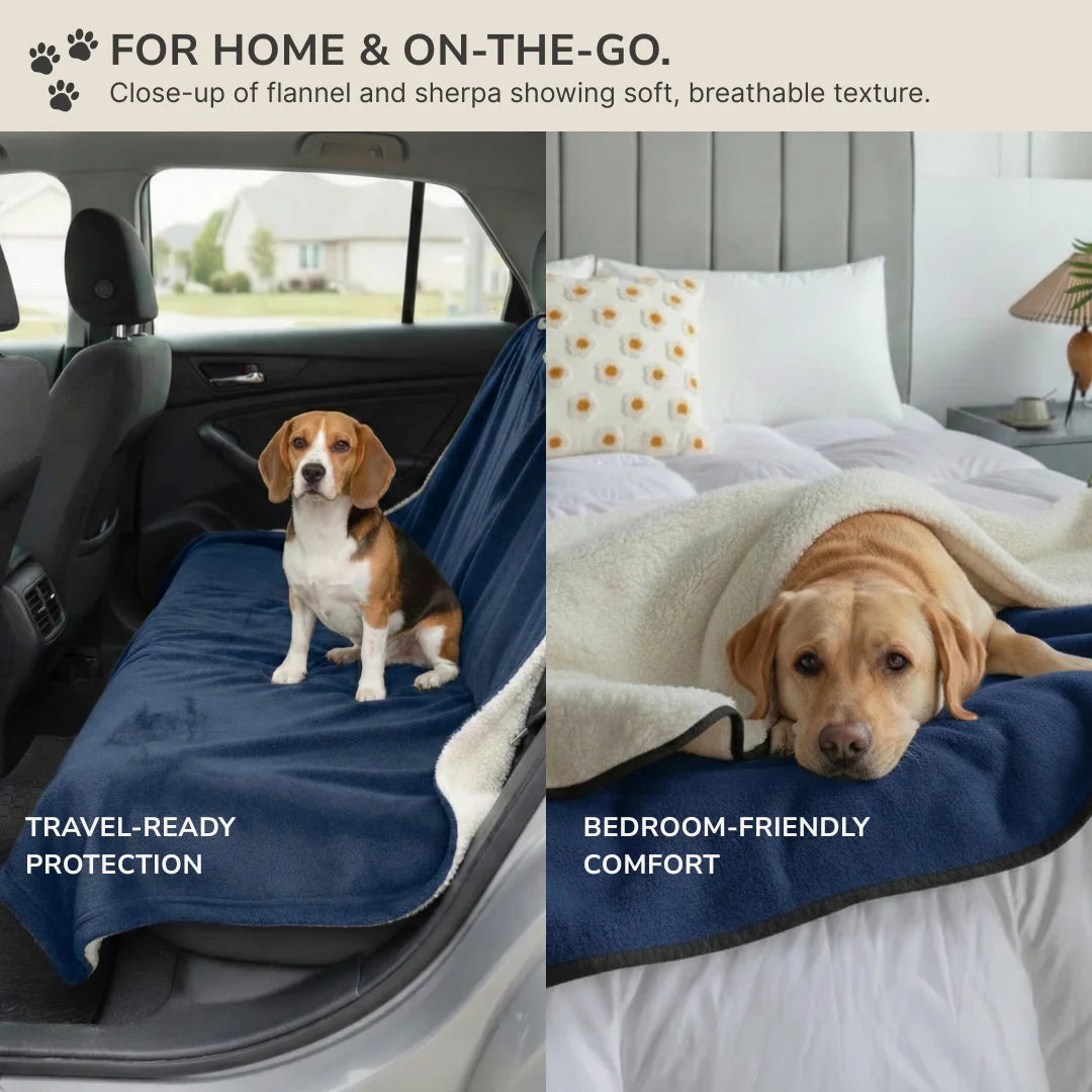 Waterproof Blanket by Plofty – Blue
