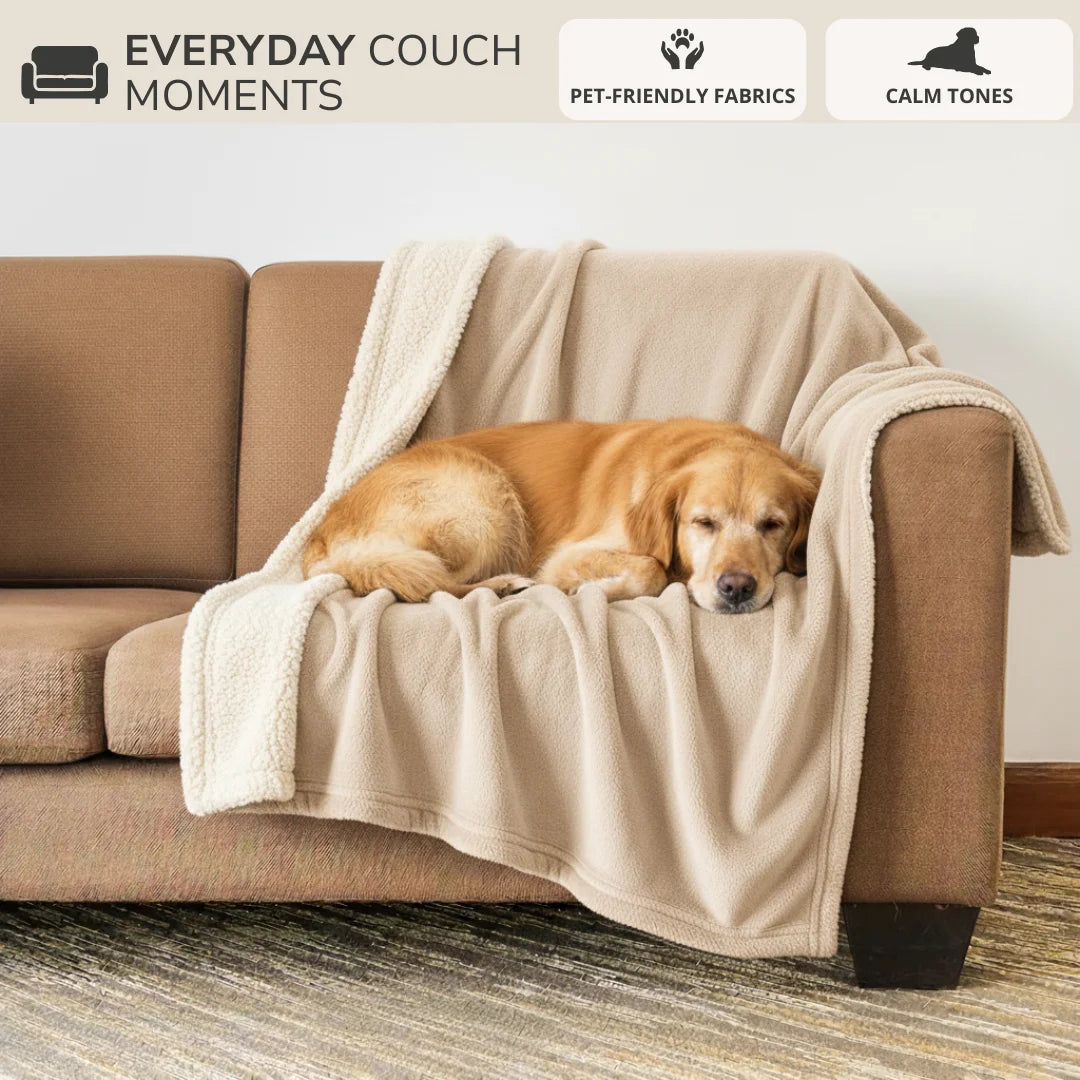 Waterproof Blanket by Plofty – Beige