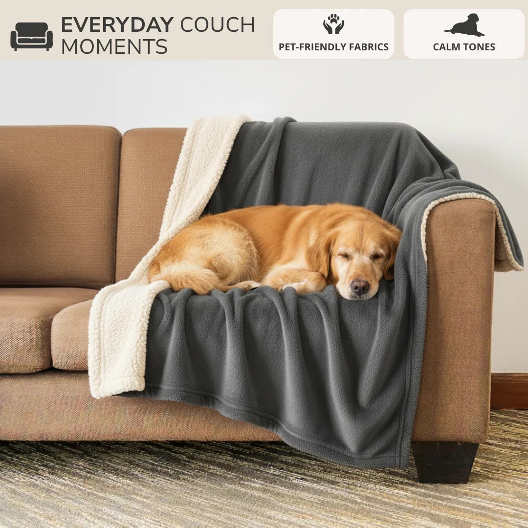 Waterproof Blanket by Plofty – Dark Gray