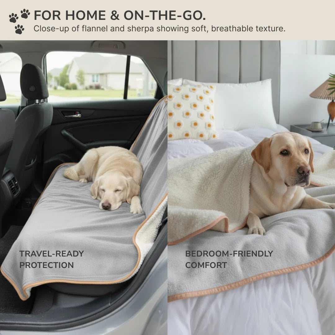 Waterproof Blanket by Plofty – Light Gray