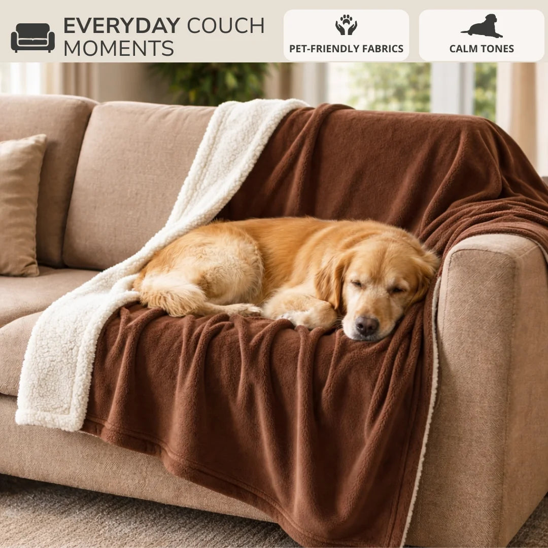 Waterproof Blanket by Plofty – Coffee