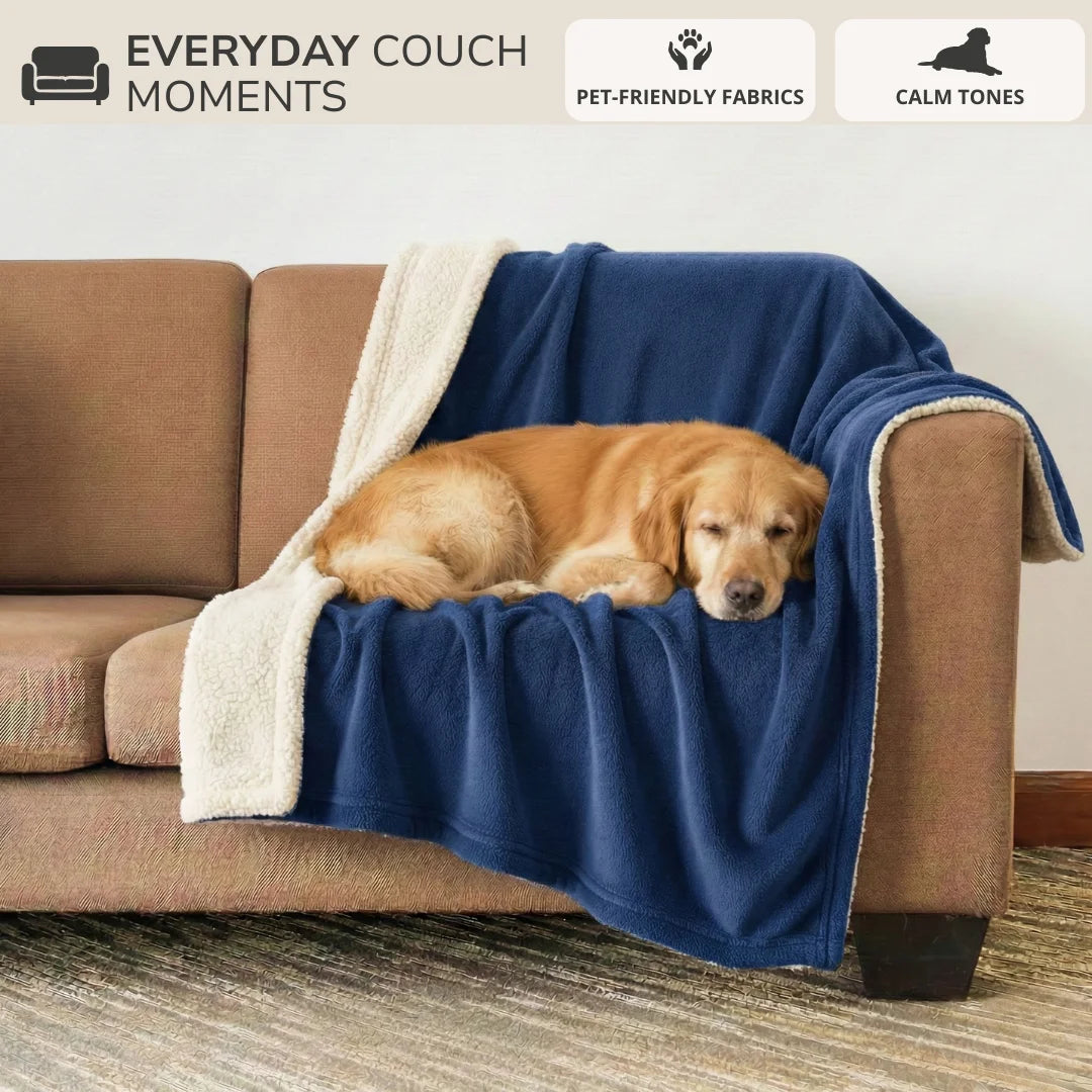 Waterproof Blanket by Plofty – Blue