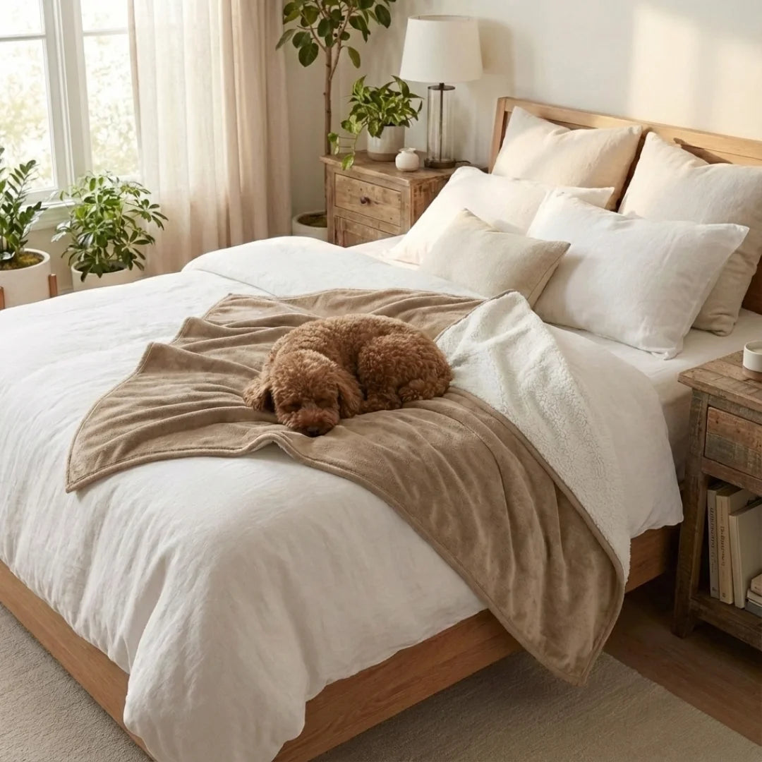 Waterproof Blanket by Plofty – Beige