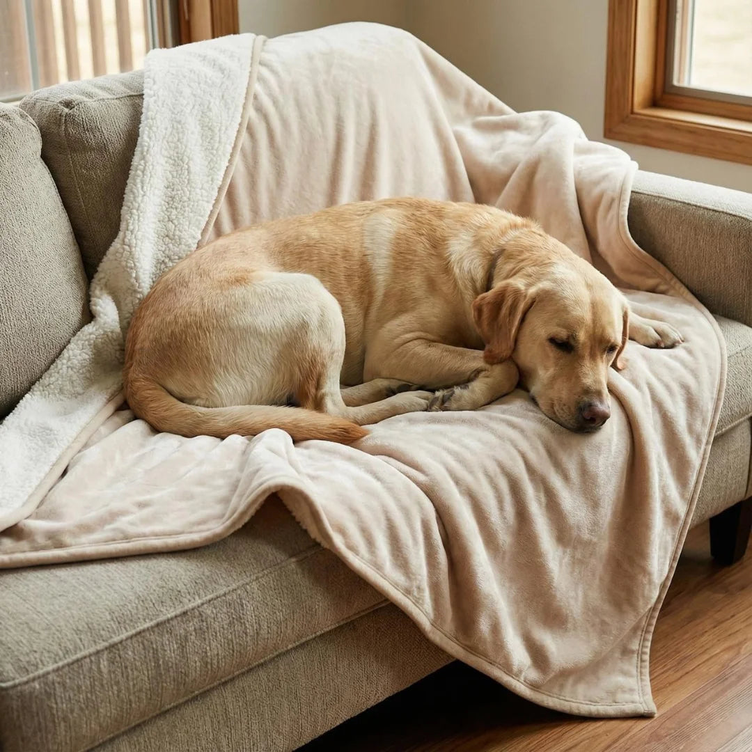 Waterproof Blanket by Plofty – Beige