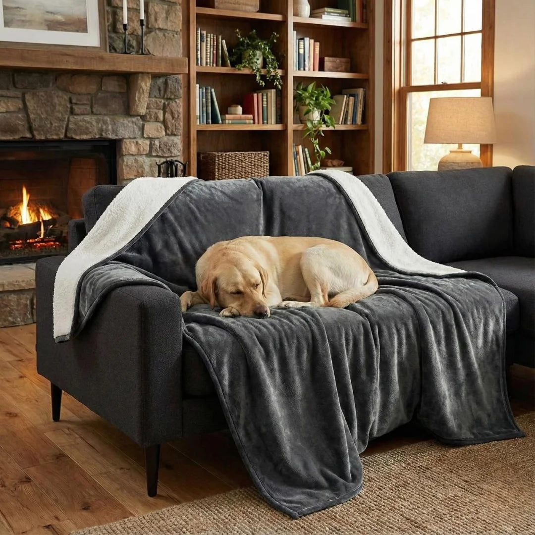 Waterproof Blanket by Plofty – Black