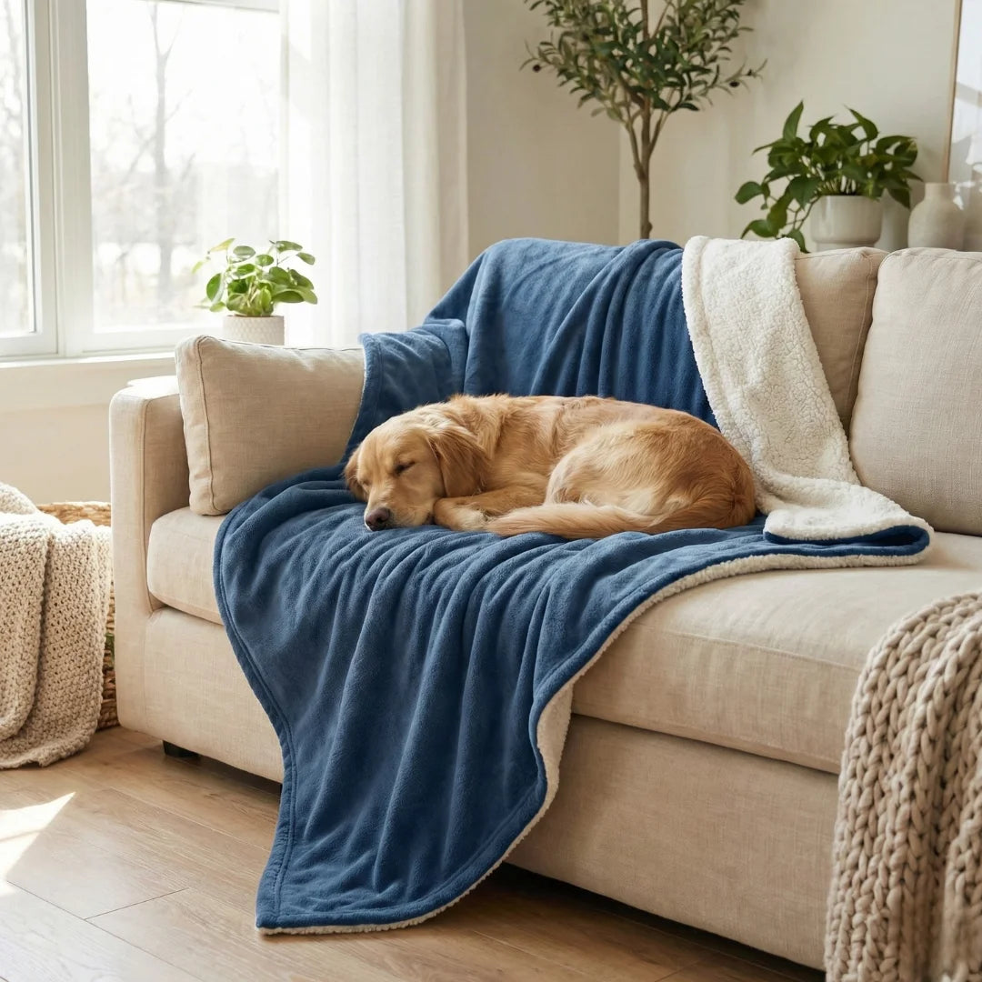 Waterproof Blanket by Plofty – Blue