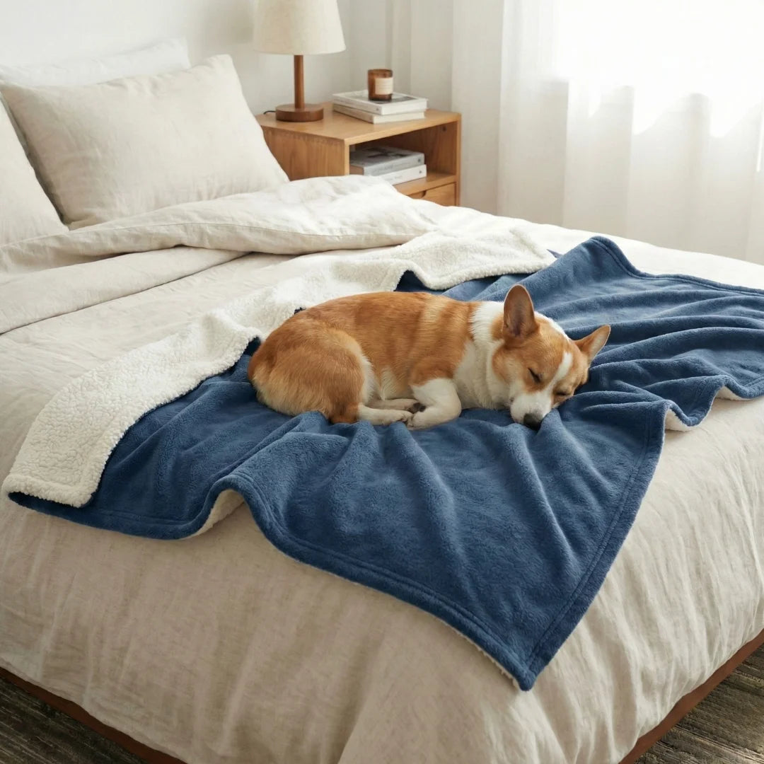 Waterproof Blanket by Plofty – Blue