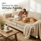 Plofty™ Plush Pet Sofa Cover