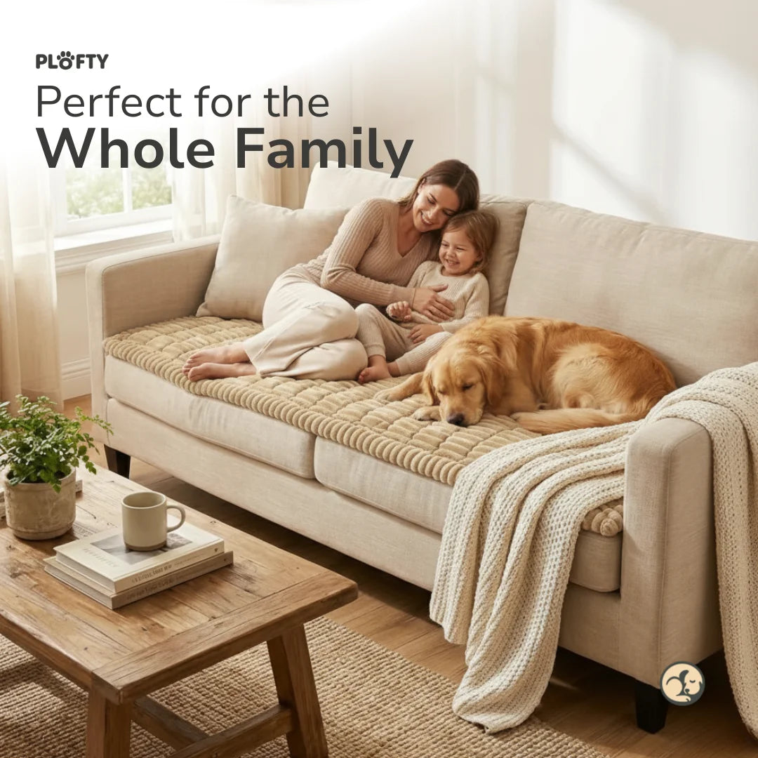 Plofty™ Plush Pet Sofa Cover