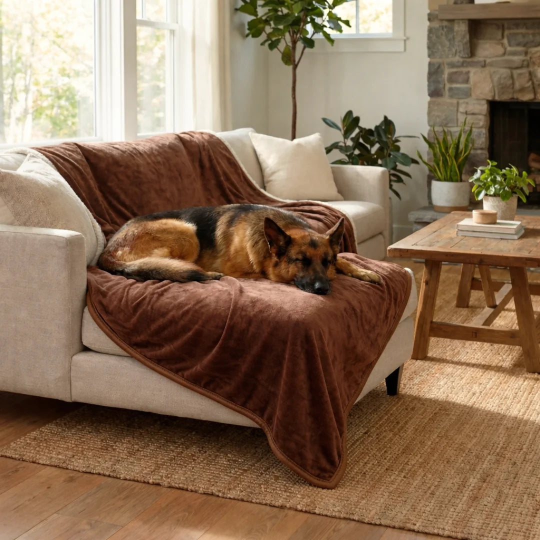 Waterproof Blanket by Plofty – Coffee