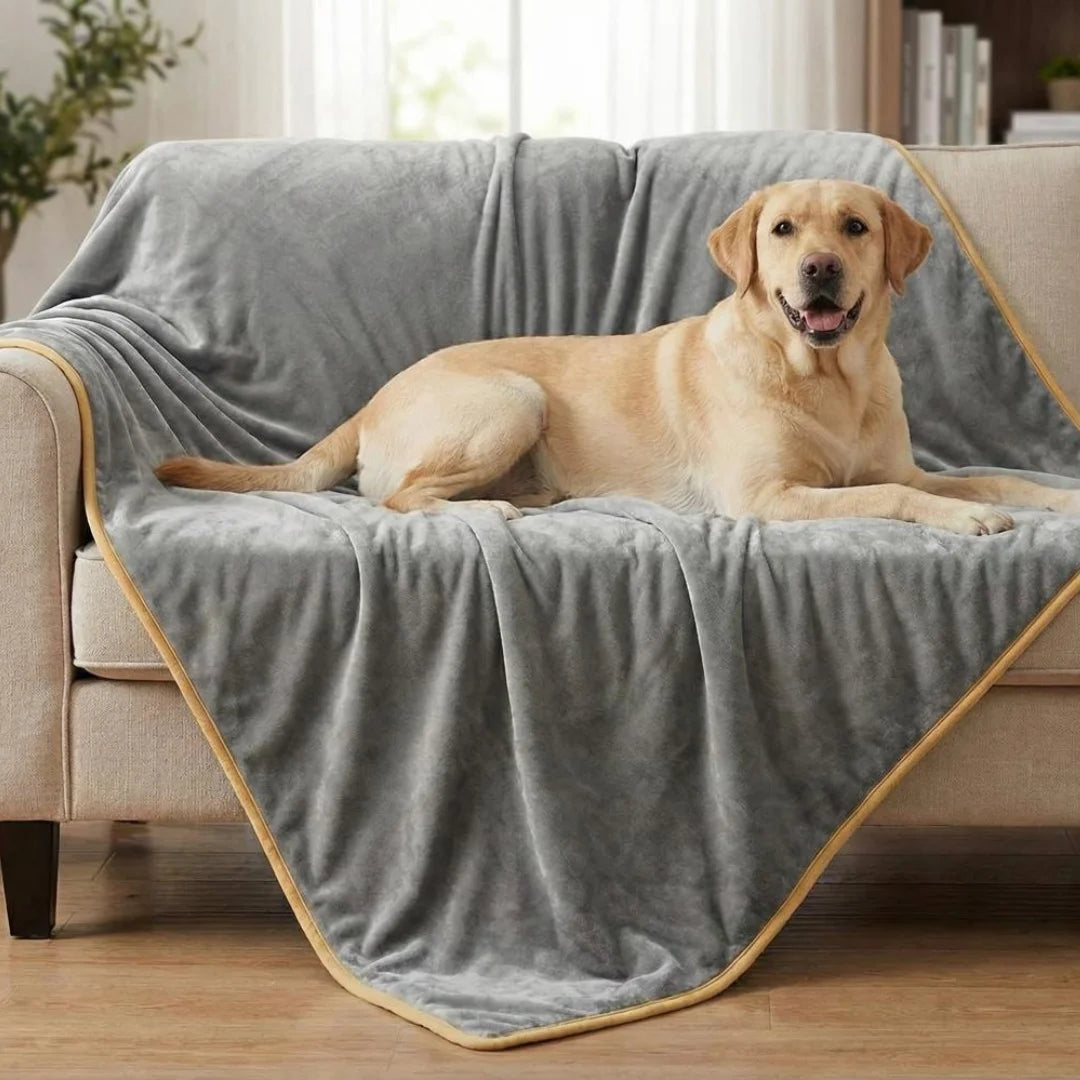 Waterproof Blanket by Plofty – Light Gray