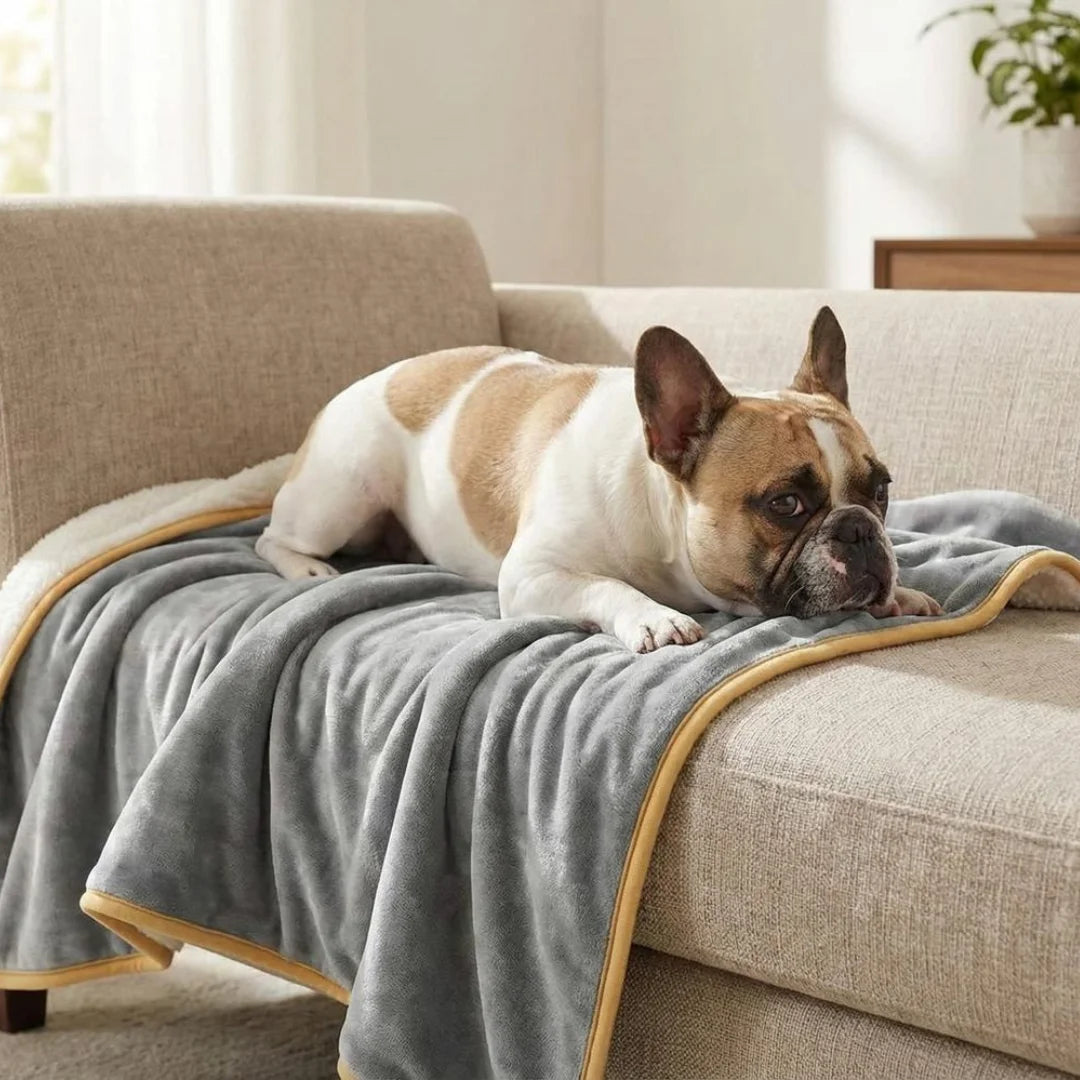 Waterproof Blanket by Plofty – Light Gray